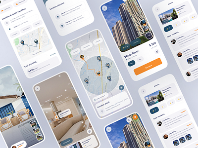 Real Estate - Mobile App app app design design mobile design real estate real estate mobile app ui design uiux uiux design