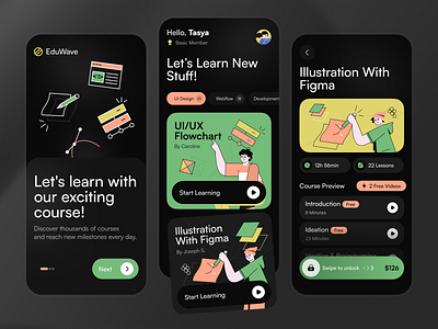 EduWave - Online Course App by Paperpillar on Dribbble