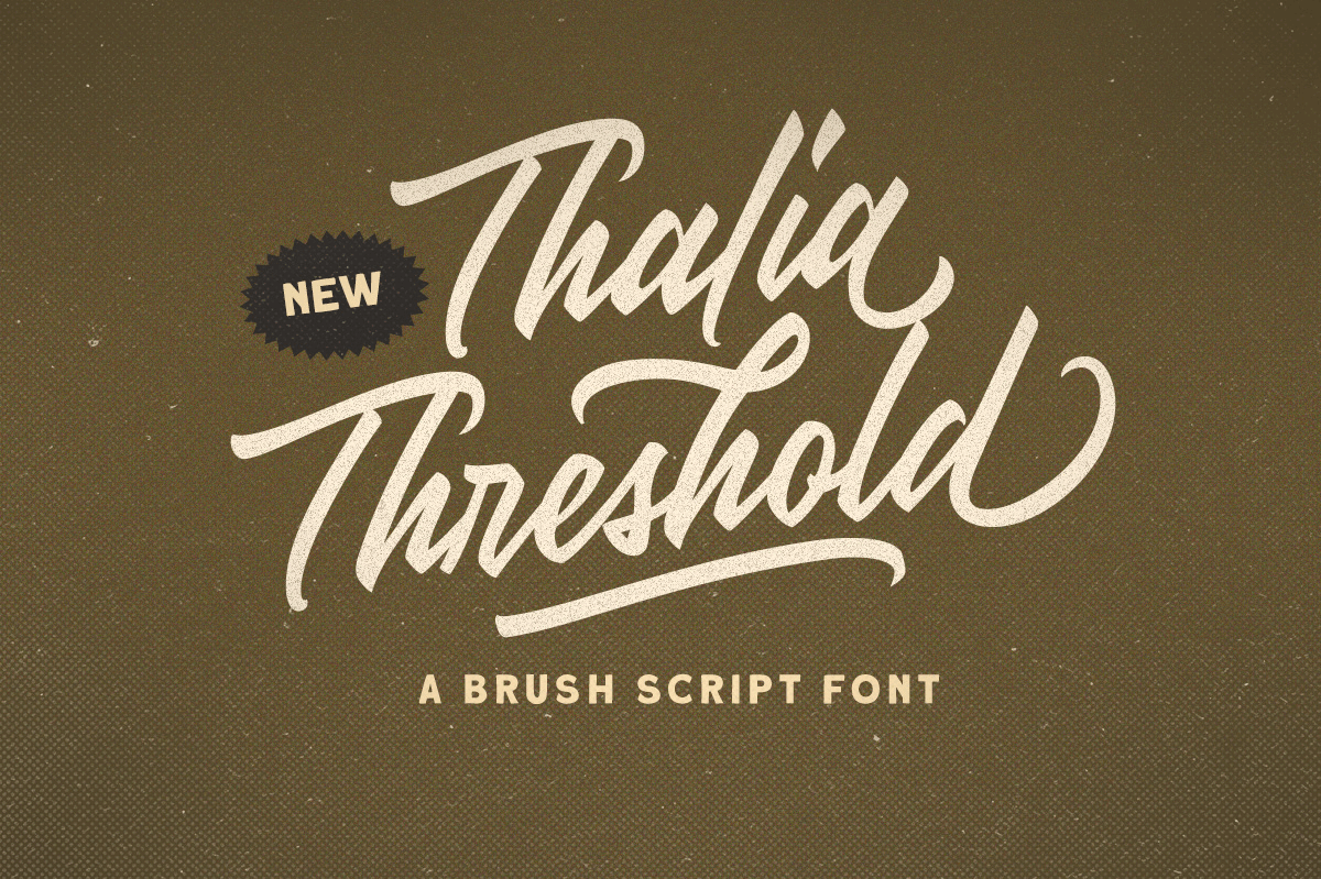 Thalia Threshold - Brush Script freebies hand lettering
