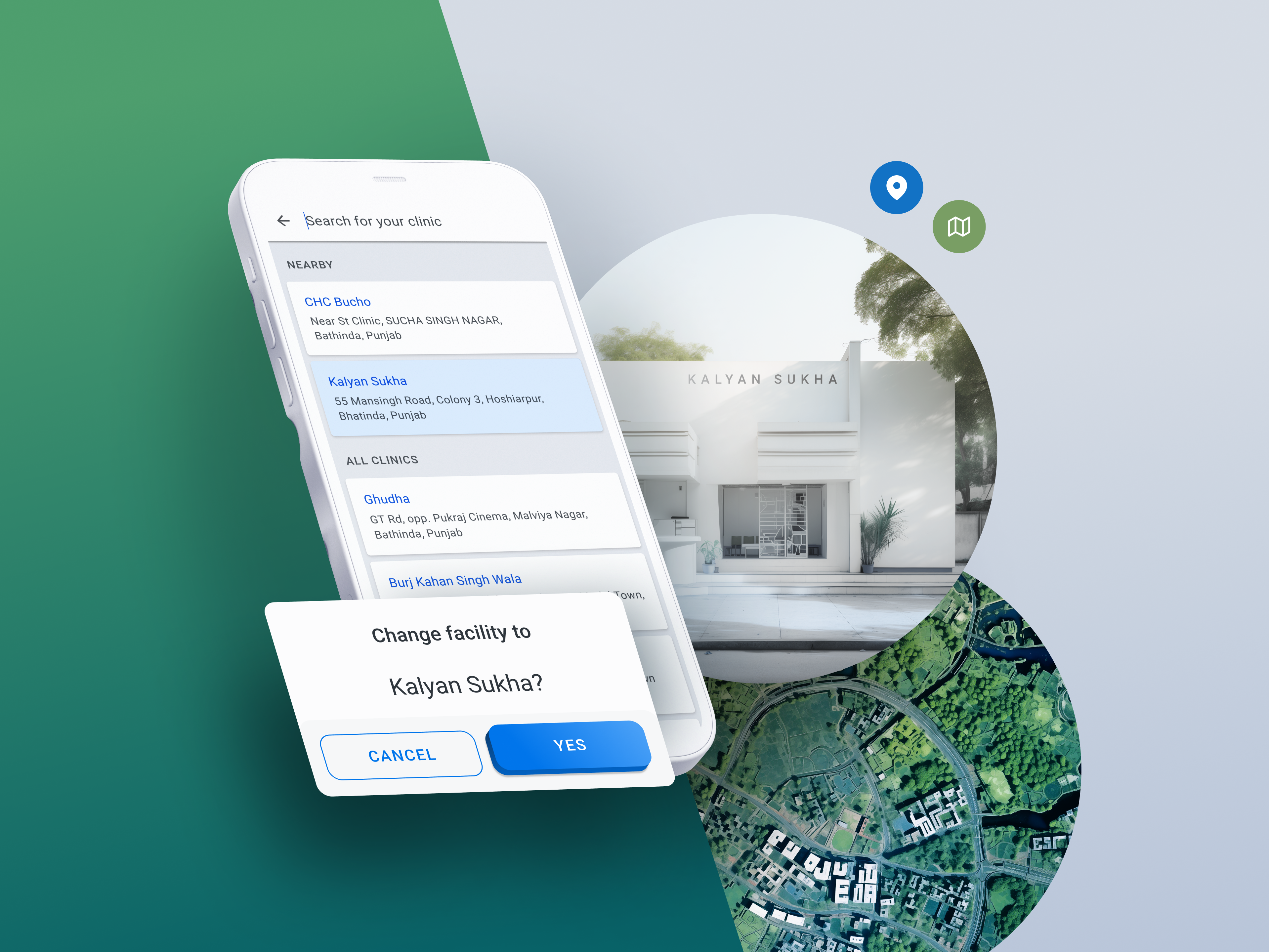 Simple l Change Facility doctor graphic design healthcare app medical app patient ui