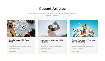 Blog Section / Recent Articles articles blog blog section elementor pro figma ui web design website wordpress