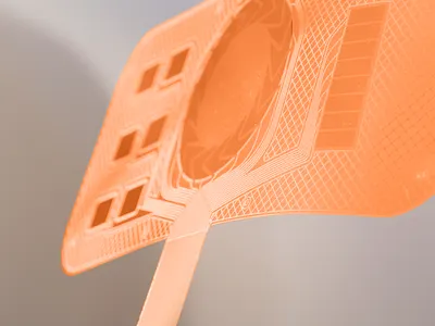 Flex Circuit Cream Splash circuits color tint conductive flex circuit photo printed electronics silver ink