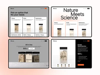 Kinetic web creativedesign designinspiration designthinking digitalexperience healthandwellness moderndesign responsivedesign supplements ui uiux userexperience uxdesign webdesign webdevelopment wellnessjourney