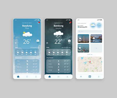 Weather App app design branding design design systems graphic design high fidelity mobile app mobile ui typography ui uiux design user interface visual design weather app wirefram