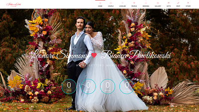 Wedding website Design app branding design graphic design illustration logo typography ui ux vector