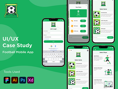 Football Mobile App footballmobileapp footytictactoe graphic design mobileapp mobileappdevelopment ui