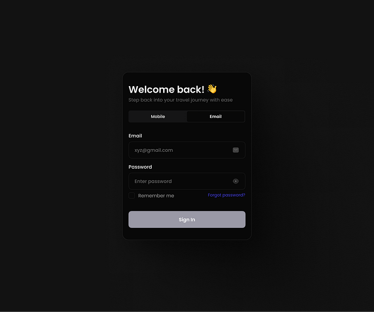 Register block App Design by Sahil Mondal (AlphaCrease Creations) on