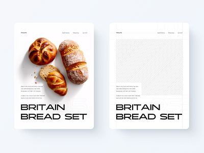 Britain bread set design graphic design poster typography ui web