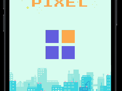 Pixel app title idea animation graphic design ios mobile motion graphics ui