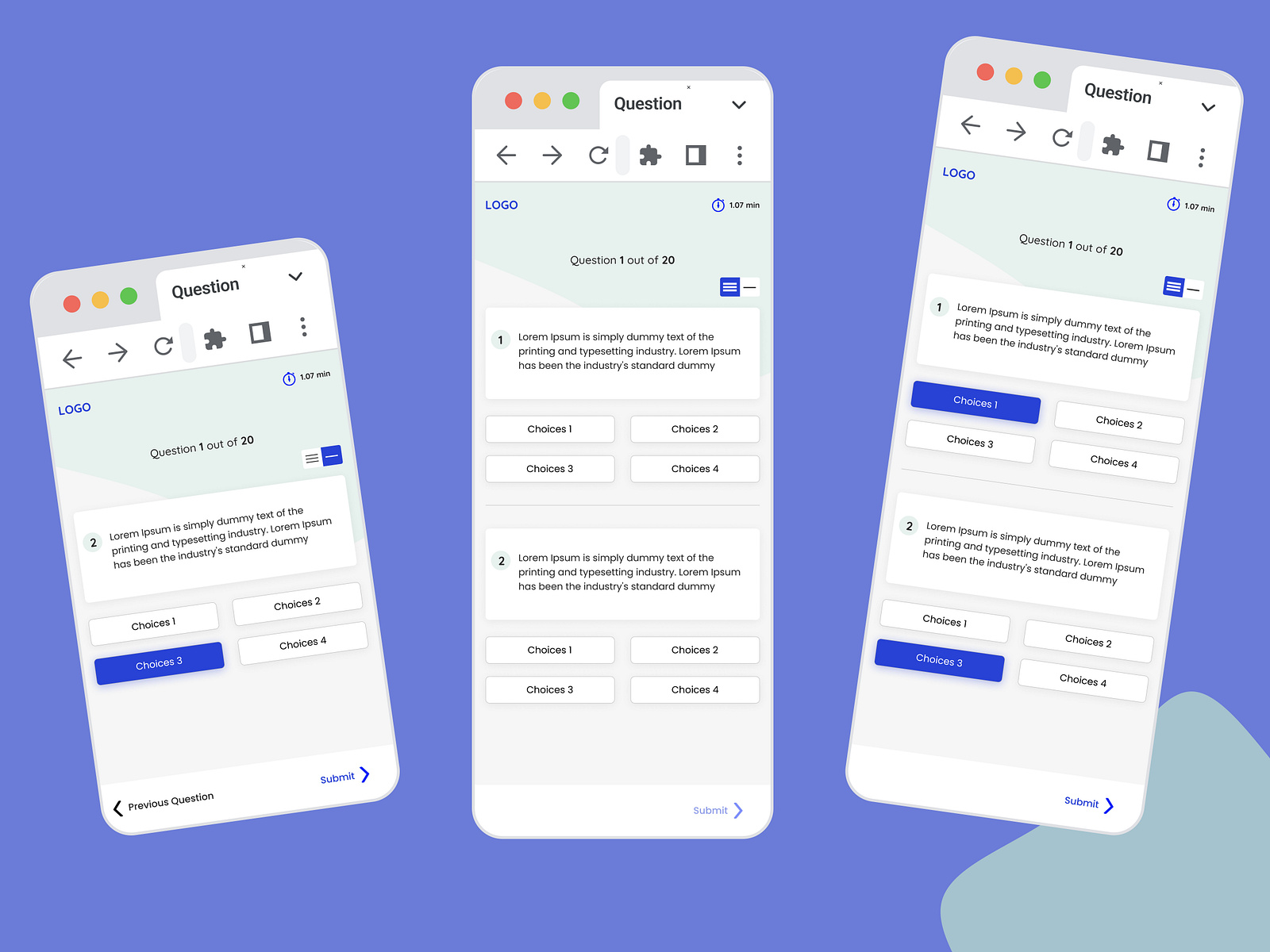 Questions UI by Prakash Anand kolkundi on Dribbble