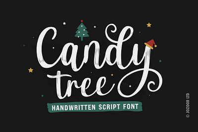 Candy Tree - Christmas Holiday Font modern calligraphy