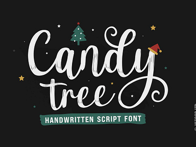Candy Tree - Christmas Holiday Font modern calligraphy