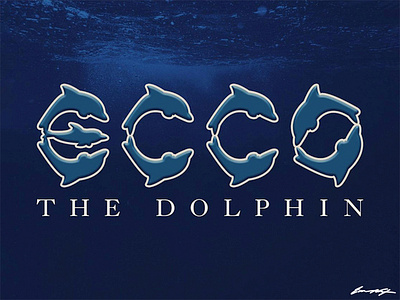 Ecco the Dolphin [logo concept] dolphin dreamcast ecco ecco the dolphin logo playstation sega sega genesis typography