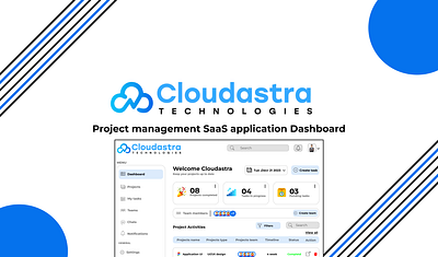Cloudastra Project management SaaS application Dasboard dashboard saas ui ux