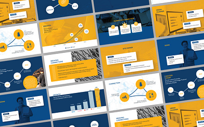 Connection | Presentation Slides Exploration branding graphic design illustration infographic mockup presentation slides template ui
