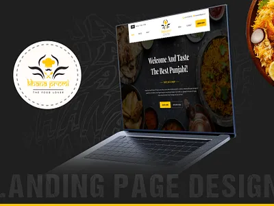 Khana Premi - Website Design food food website graphic design landing page design ui website design