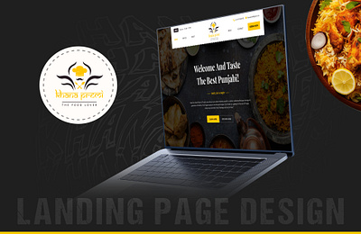 Khana Premi - Website Design food food website graphic design landing page design ui website design