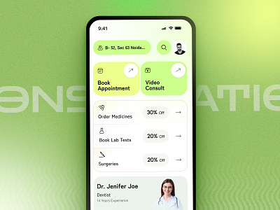 Doctor Appointment Mobile App appointment doctor branding clinnic visit design graphic design illustration logo mobileapp tecorb ui userinterface vector video call