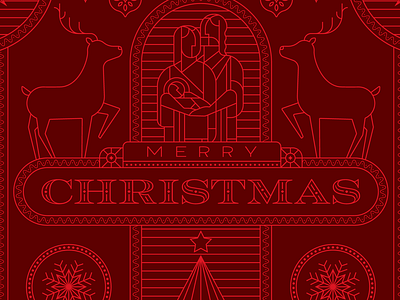 Merry Christmas brand branding christmas design graphic design happy holidays holidays illustration logo merry christmas typography