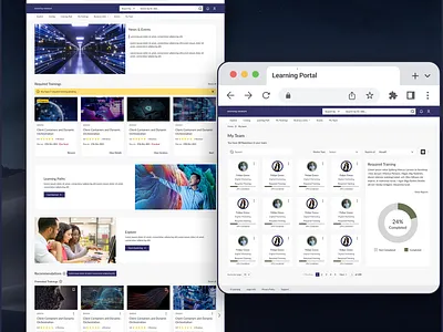 Learning Portal education learning portal training ui