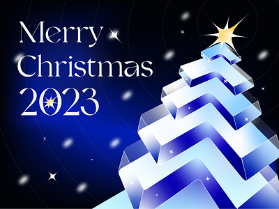 🎄Merry Christmas 2023 🎄 blue christmas design gradient graphic design new poster screen xmas xmas tree