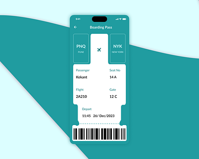 Boarding Pass branding dailyui design graphic design illustration logo ui ui design ui designer vector