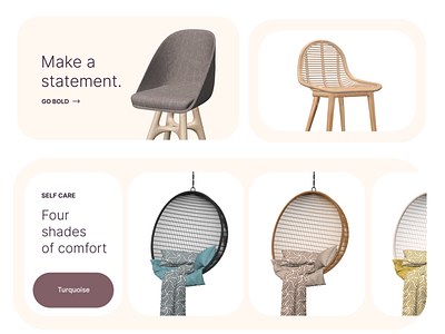 App concept: Jókó - A better way to buy furniture 3d animation branding logo motion graphics ui