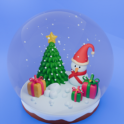 Christmas globe 3d blender christmas christmas globe design globe graphic design younes azizi