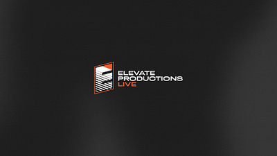 Elevate Productions Live branding design graphic design live event production logo