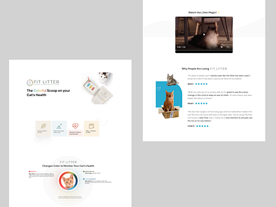 Pet Product Brand Page branding graphic design ux design