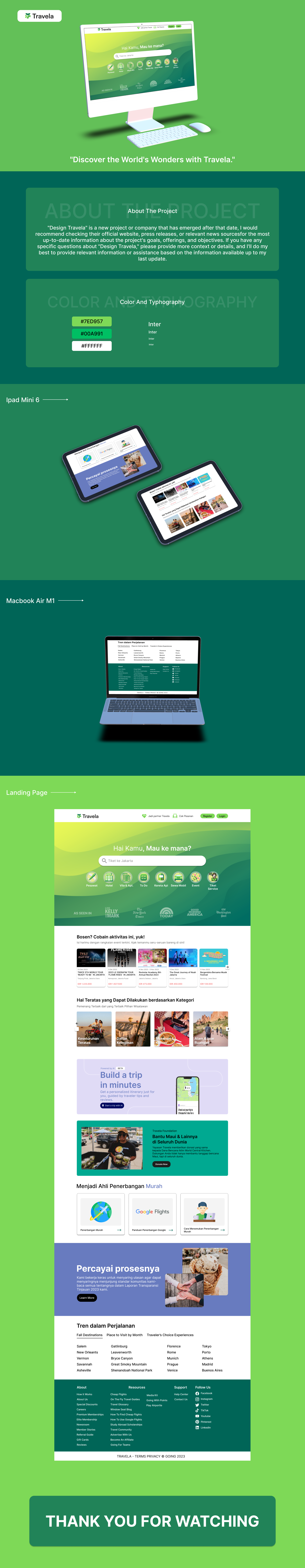 Travela - UI Webiste Tourism adobe app branding design design graphics design website figa graphic design illustration landing page logo tourism ui ui website uiux uiux design uiux designer ux vector website