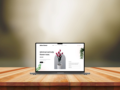 Flower Shop Web Design branding flower graphic design motion graphics ui website