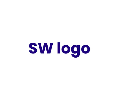 SW Logo, Iconic Logo, Logo mark branding graphic design logo