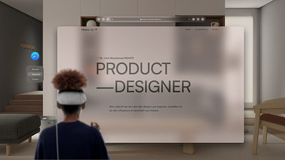 [WIP 🚧🚧] How do you see my portfolio on vision pro? apple spatial design ui vision pro