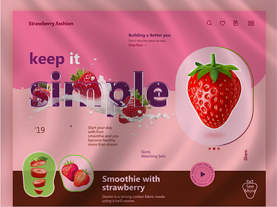 Strawberry Shop fruit strawberries ui