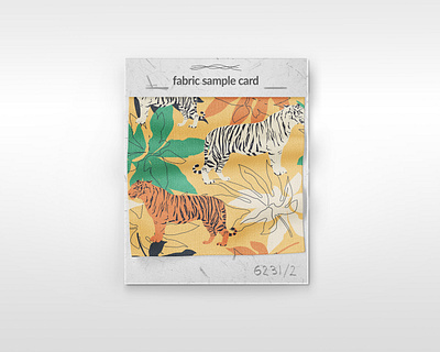 Tiger mirage abstract design hand drawn modern pattern seamless