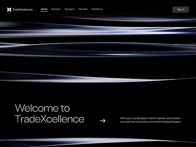 TradeXcellence Hero website 3D animation 3d 3d website animation business corporate trading ui web web design web site webdesign website