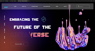 Metaverse 🥽 Website Landing Page 📄 UI Design portal