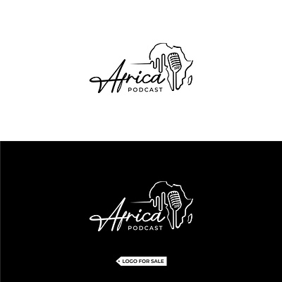 Africa Podcast Logo africa africalogo cast design logo logodesign new pod podcast podcastlogo