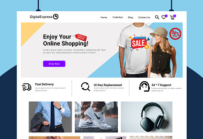 E-commerce Website Design app design branding design e commerce graphic design illustration interactive logo typography ui user interface ux vector web design