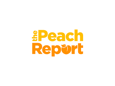 Peach Report Logo Design Proposal 4 branding classic eat eco food fresh fruit graphic design illustration leaf logo mihai dolganiuc design minimal nature peach symbol timeless tv show typography wordmark