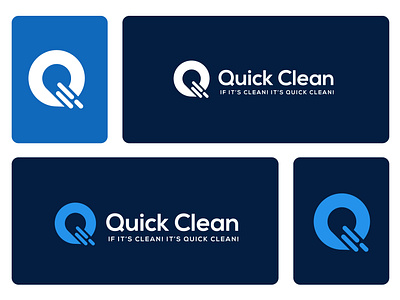 Quick Clean branding cleaning design graphic design illustration illustrator logo typography ux