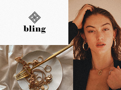 Bling jewelry brand identity branding concept creative graphic design jewelry logo visualidentity