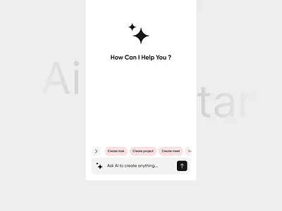 Ai Assistant ✨ ai ai assistant animation app assistant chat gbt design figma mobile motion motion graphics product project management project management ai ui uidesign uimotion uiux ux uxdesign