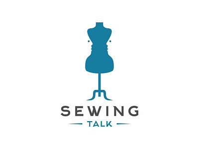 sewing talk brand branding chat design graphic design sewing talk
