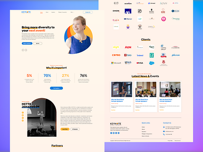 Keynote Event Managements branding graphic design logo ui