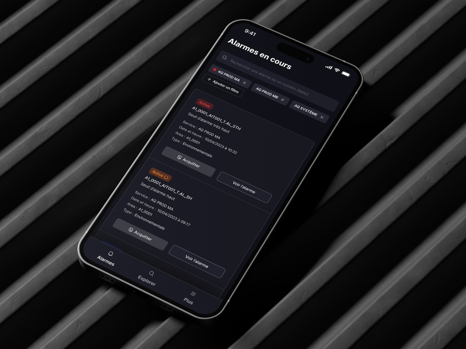 EMS Alarm monitoring everywhere by Emmanuel Bourçois for uxer on Dribbble