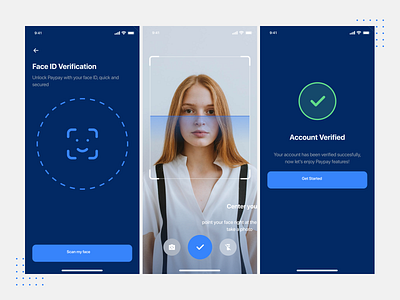 Face ID Verification app app app design branding design graphic design illustration logo ui ux vector