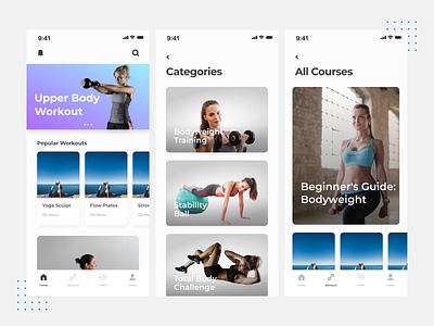 Fitness app app app design branding design graphic design illustration logo ui ux vector