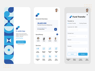 E-wallet app app app design branding design graphic design illustration logo ui ux vector